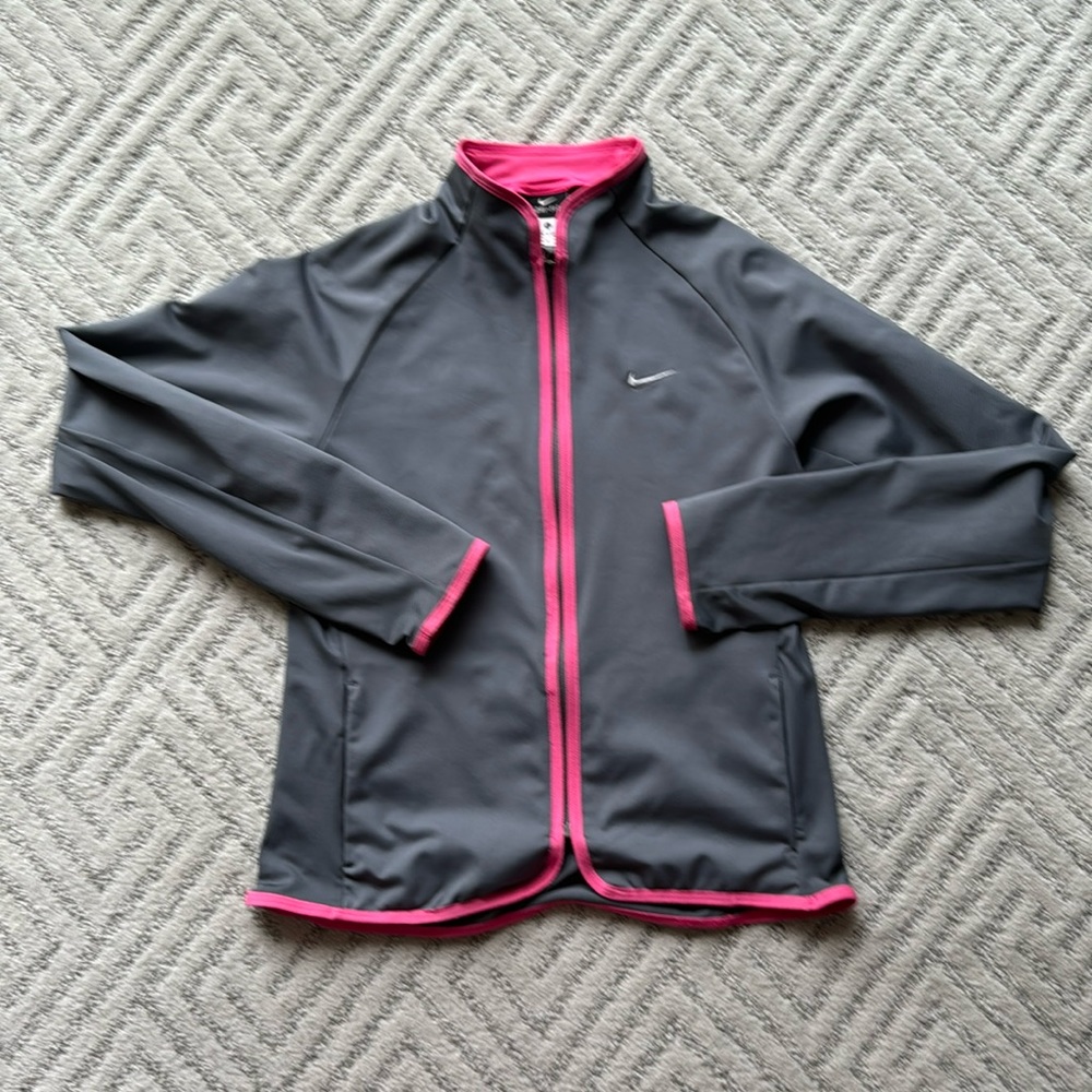 Nike Girl athletic full zip jacket -size L